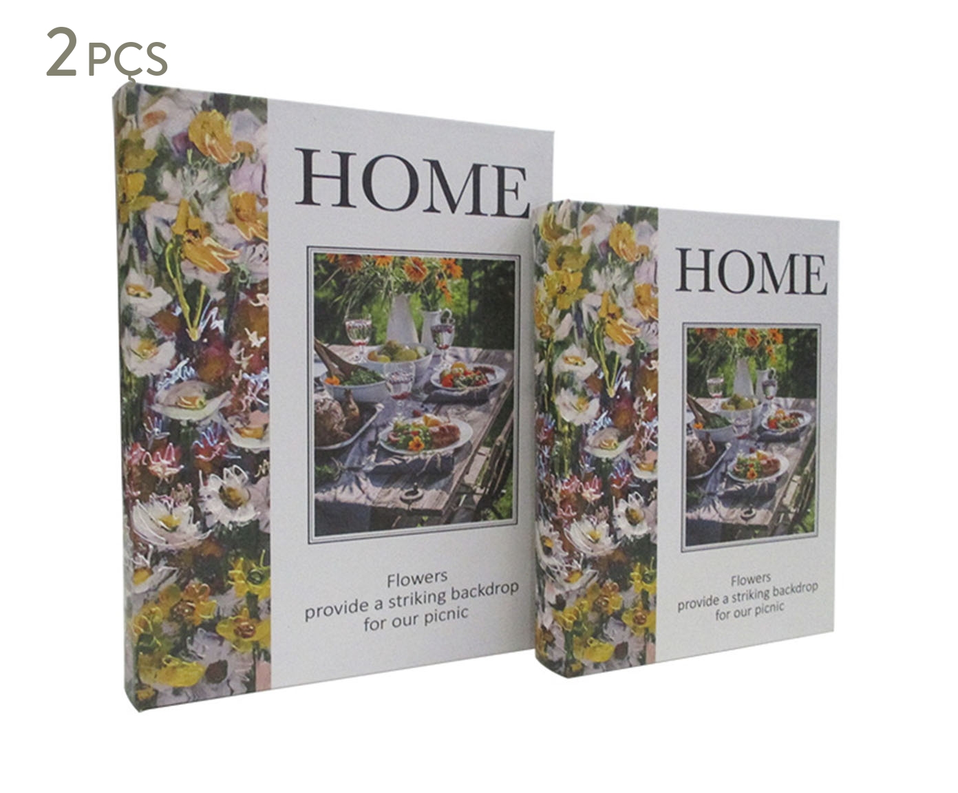 Jogo de Livros-Caixa "Home Flowers" image number 0