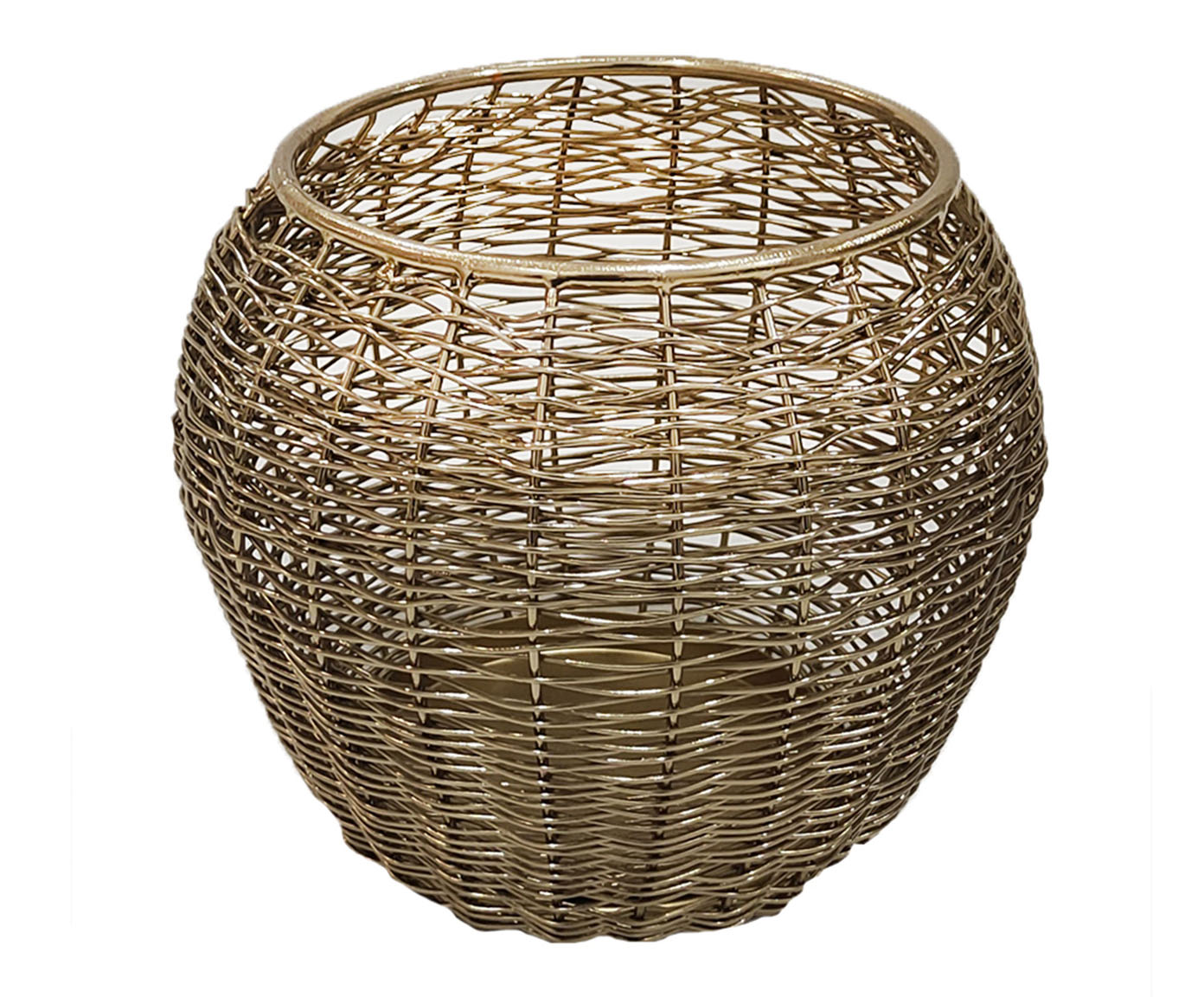 Candelabro em Metal Hardly II - Dourado - image 0