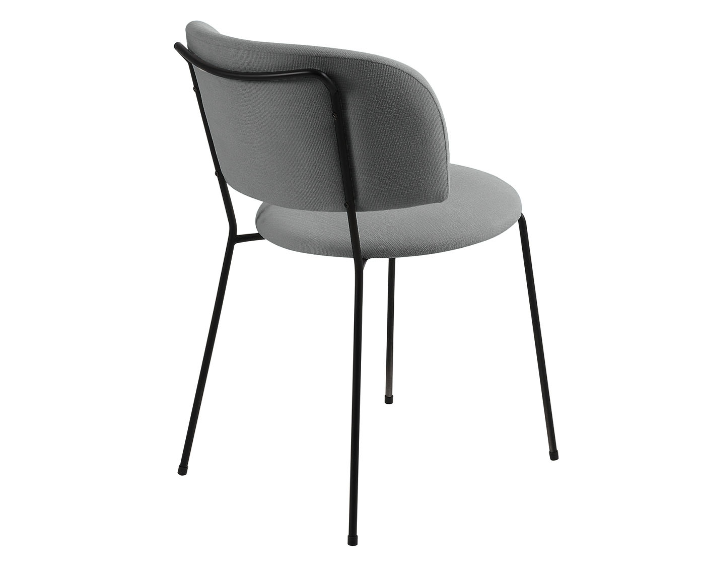 Cadeira Shell Cinza e Preto - image 1