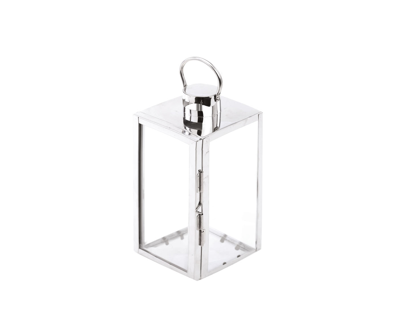 Lanterna para Vela Pequena em Metal Prateado - image 1