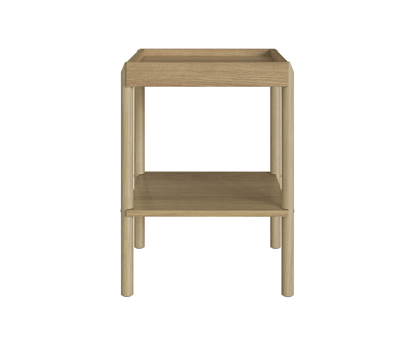 Mesa Lateral Quadrada com Prateleira Oslo Hanover - image 1