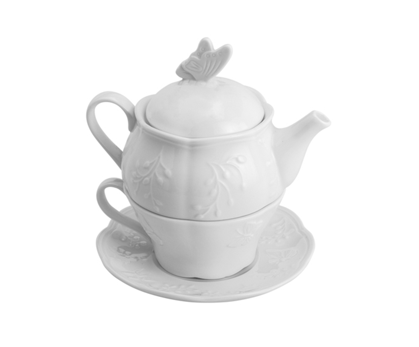 Jogo para Ch&aacute; em Porcelana Butterfly Flower image number 0
