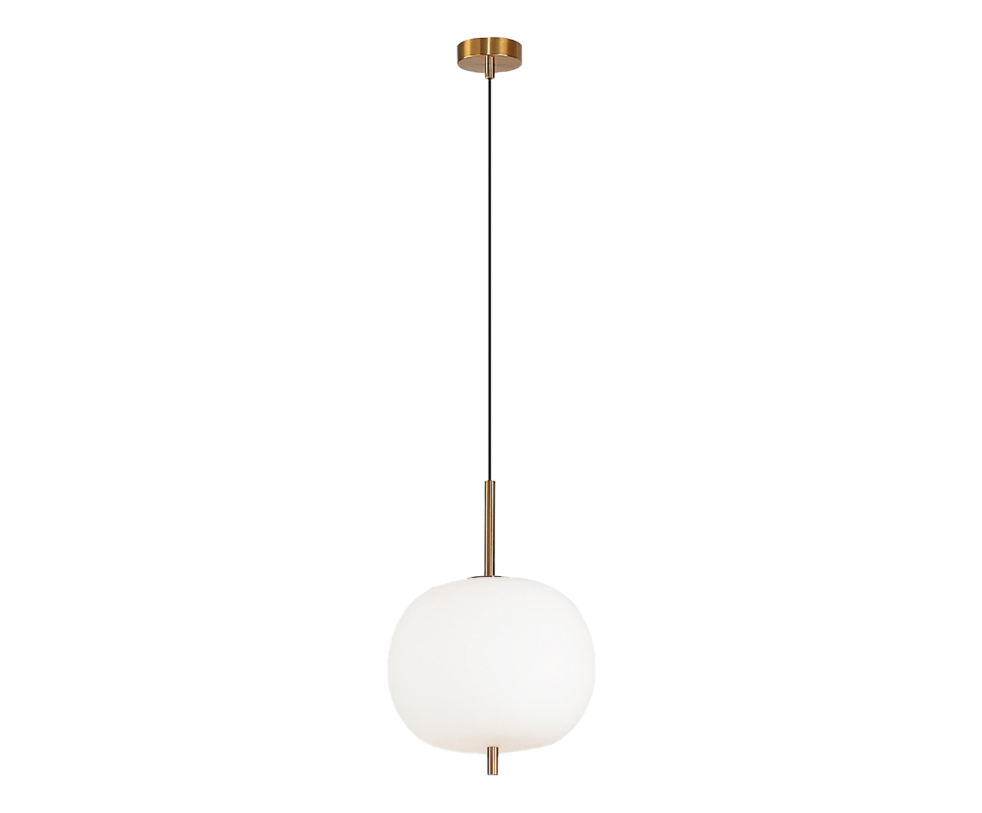 Pendente Tres Dourado e Branco Bivolt image number 0