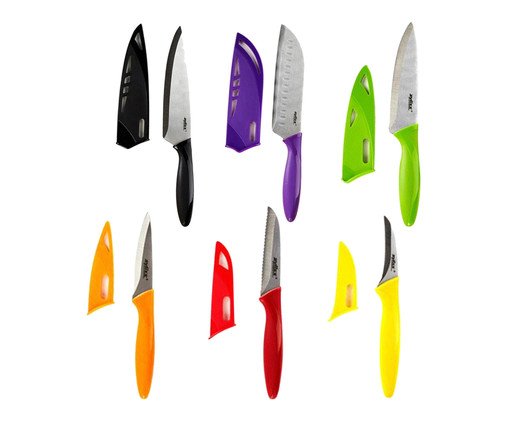 Jogo de Facas em Inox com Capa Zyliss - image 0