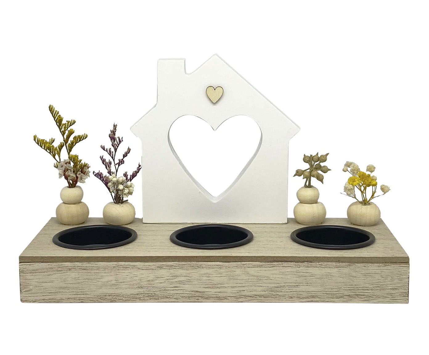 Decor Mesa Town 3 Cand Natural e Branco image number 0