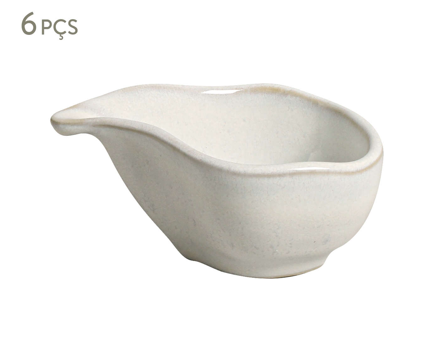 Jogo de Molheiras Oval Org&acirc;nico Glam Branco image number 0