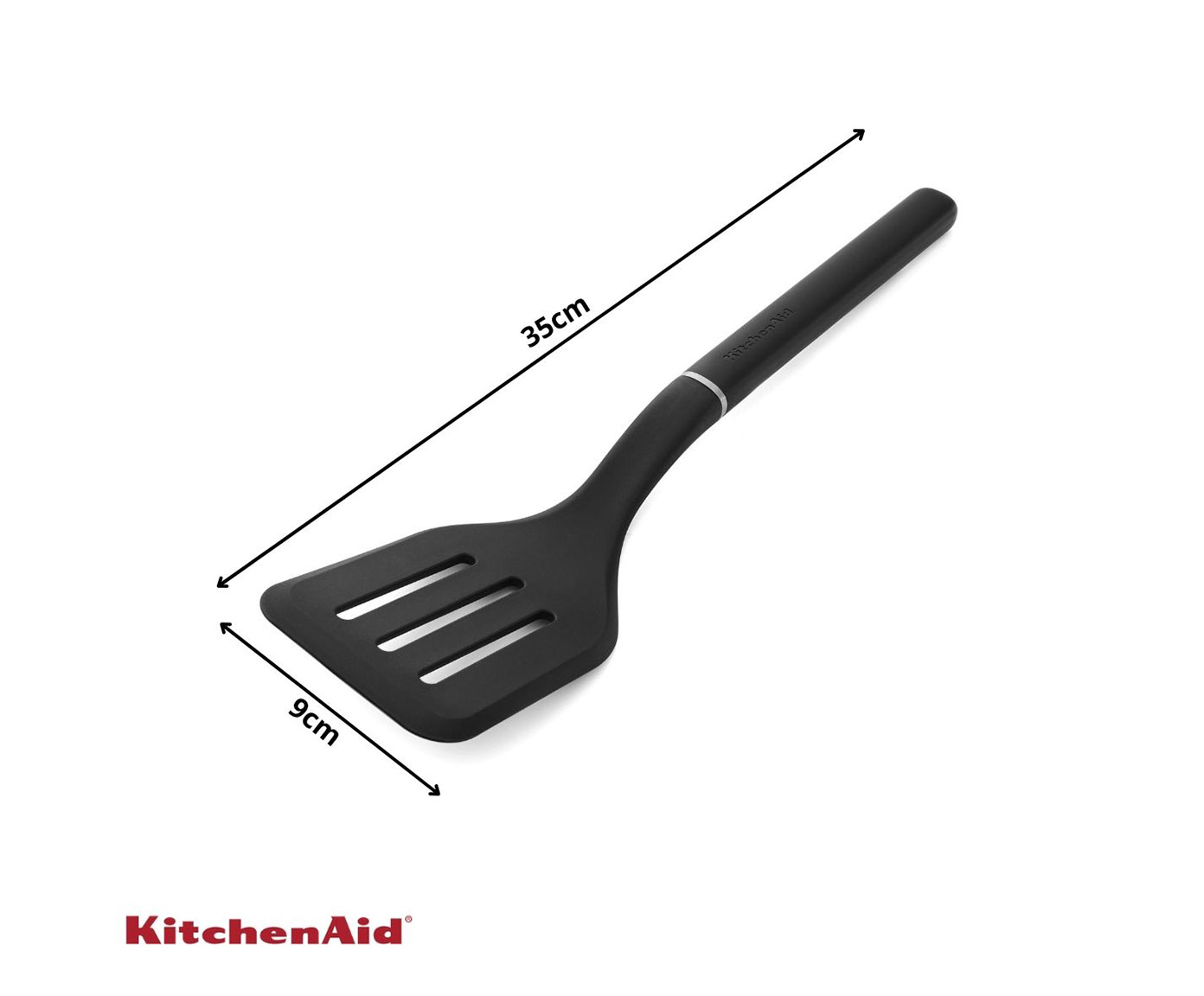 Esp&aacute;tula Perfurada em Nylon Kitchenaid Preta - image 1