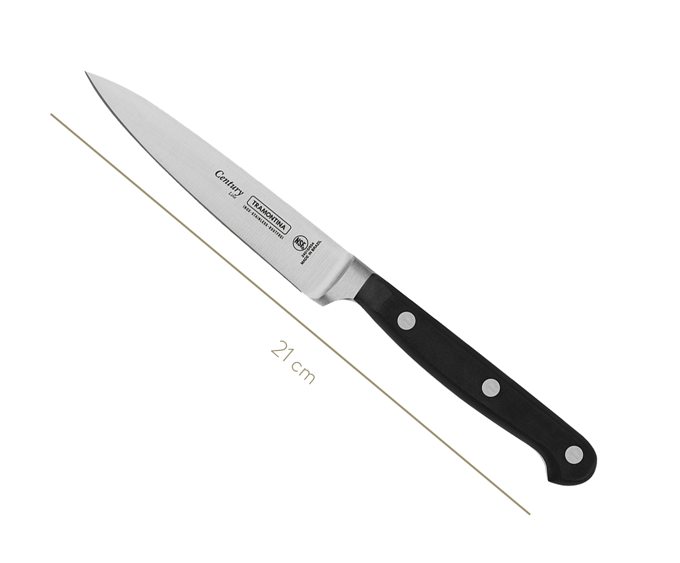 Faca para Legumes em Inox Agile 4" - Preta image number 2