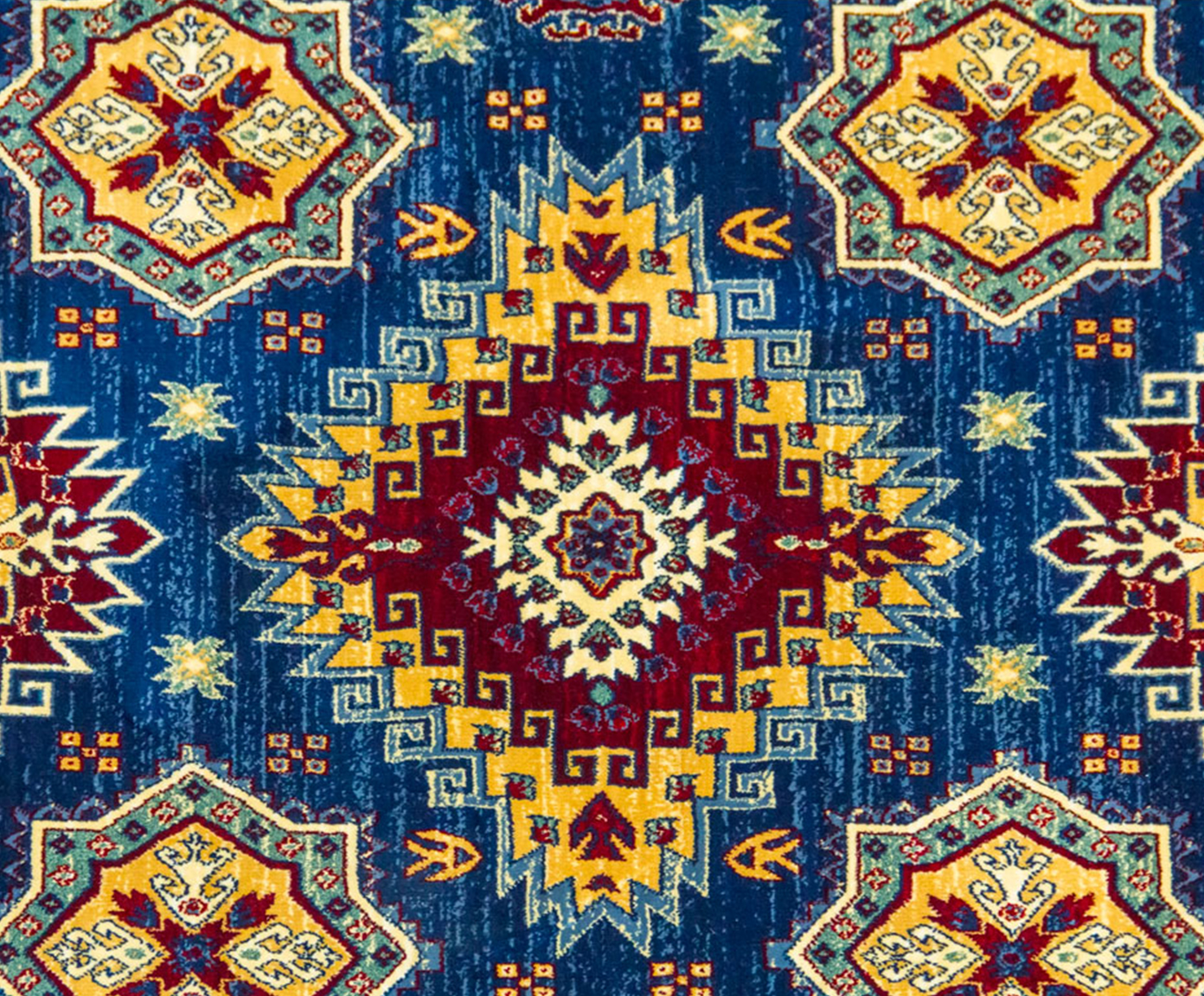 Tapete Cl&aacute;ssico Turco Kasakh Naava - Azul image number 2
