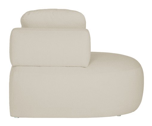 Sof&aacute; M&oacute;dulo Lateral Esquerdo Laguna by Elle - Boucle Off White image number 3