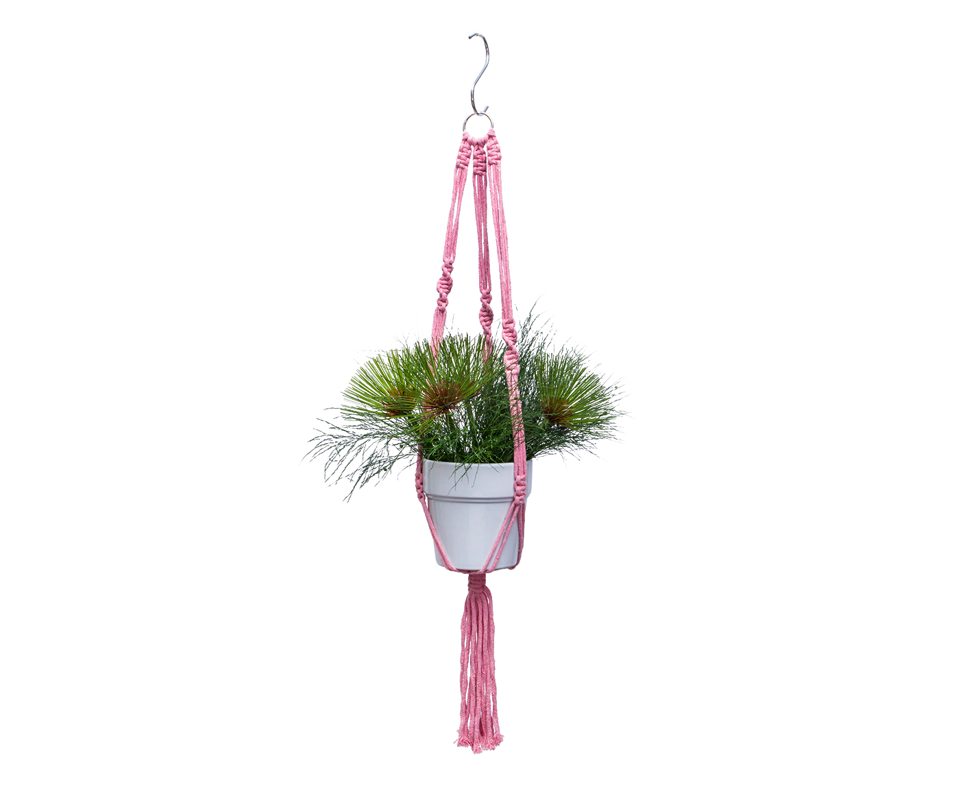 Hanger em Macram&ecirc; Clean Rose image number 2