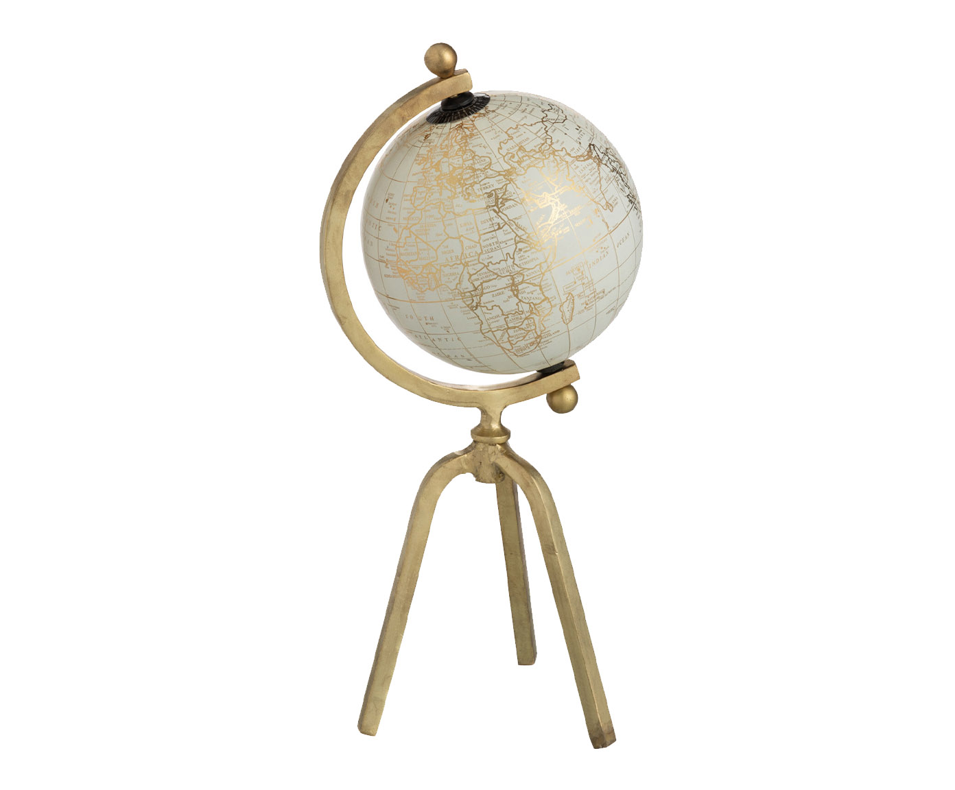 Globo decorativo Branco e Dourado image number 0