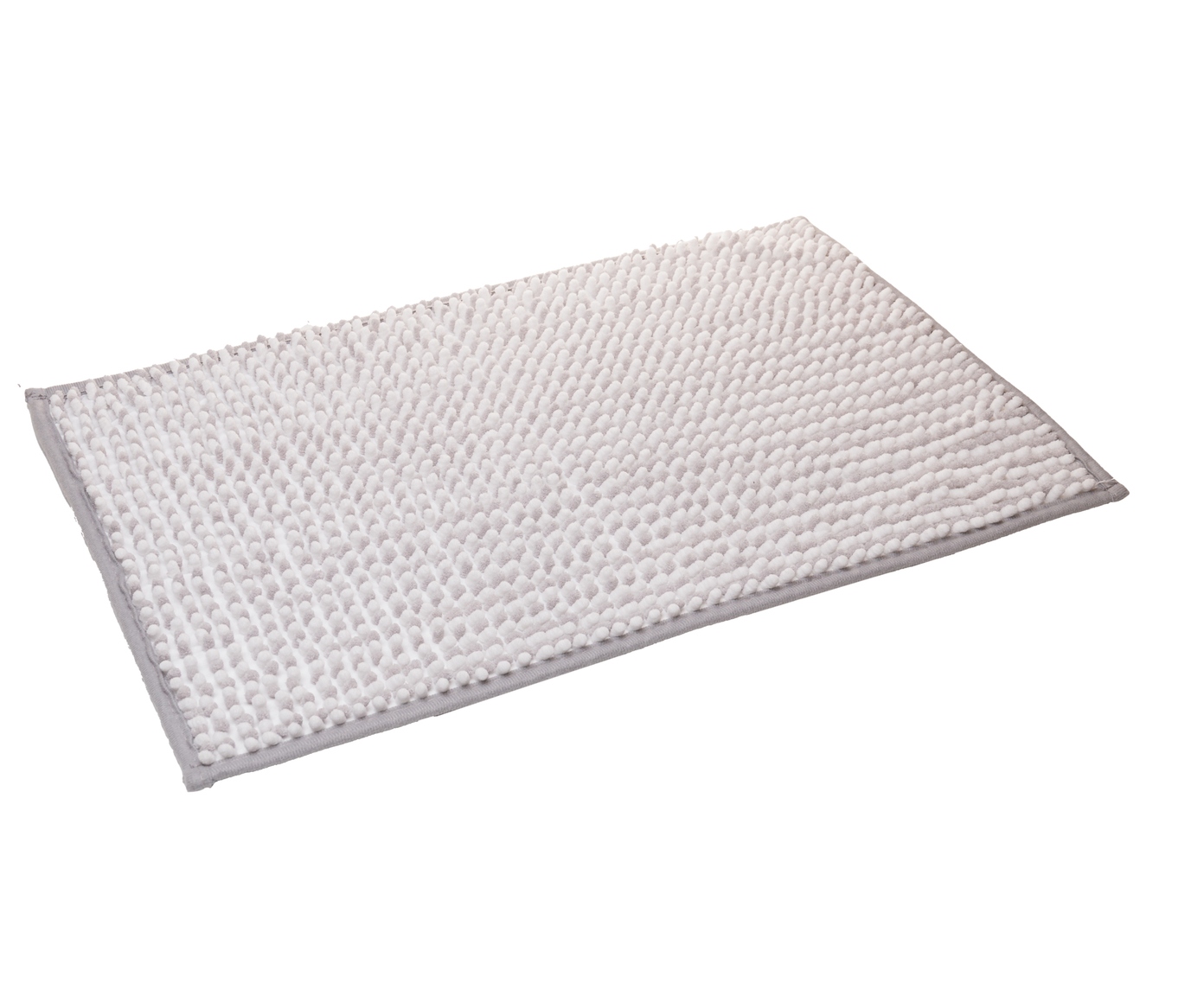 Tapete para Banheiro Comfort Branco e Cinza Chenille image number 2