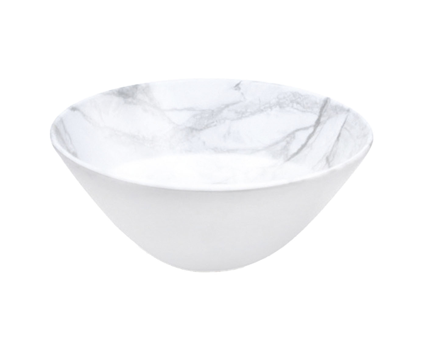 Bowl M&aacute;rmore Melamina Branco e Cinza - image 0