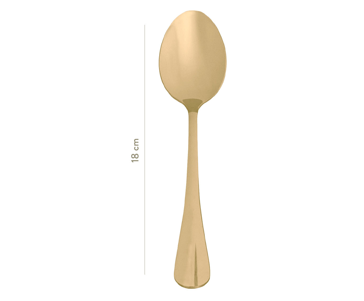 Jogo de Colheres para mesa em Inox Tuca - Dourado - image 1