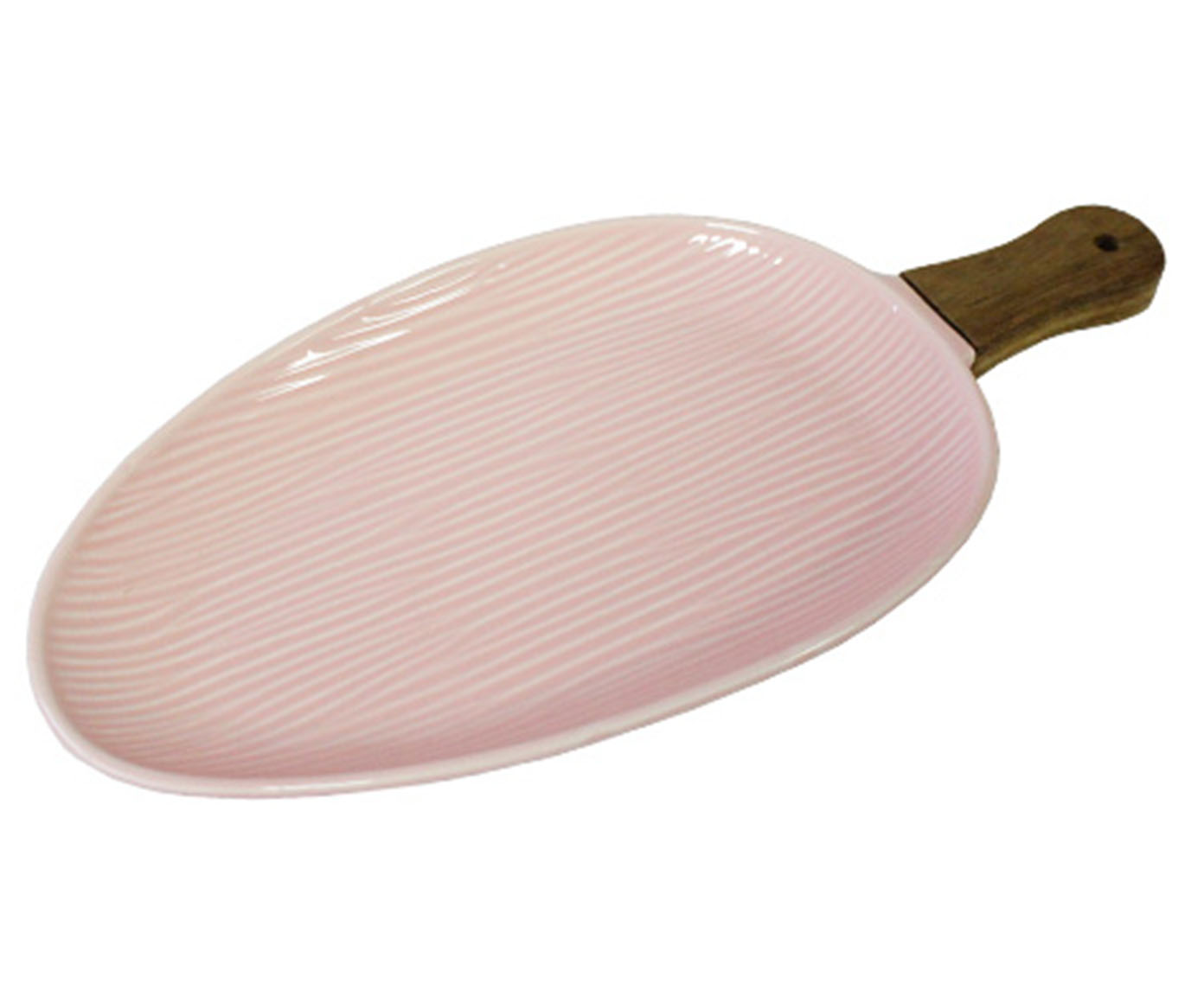 Mini Panela em Porcelana e Bambu Poele Rosa image number 0