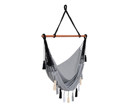 Poltrona Suspensa com Tassel Mar Cinza - image 1