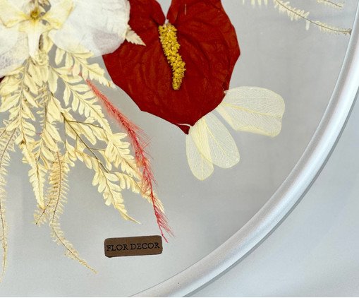 Quadro Decorativo Floral Oval image number 1