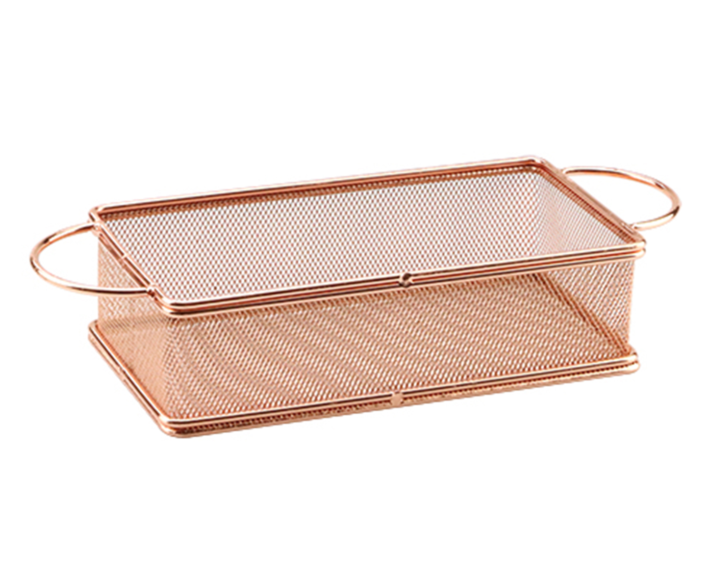 Cesta Organizadora para Alimentos em Inox Ros&ecirc; - image 0