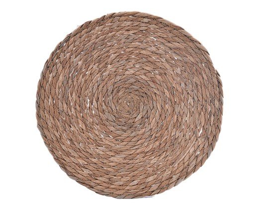 Lugar Americano Redondo Espiral Marrom image number 0