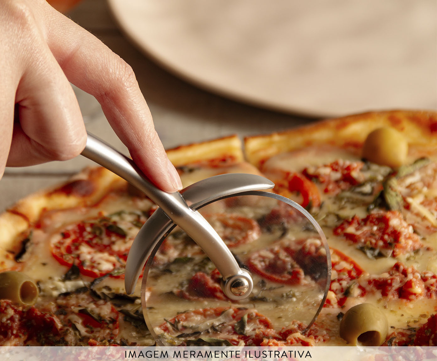 Cortador de Pizza com Cabo Antiderrapante Chef Pro image number 3