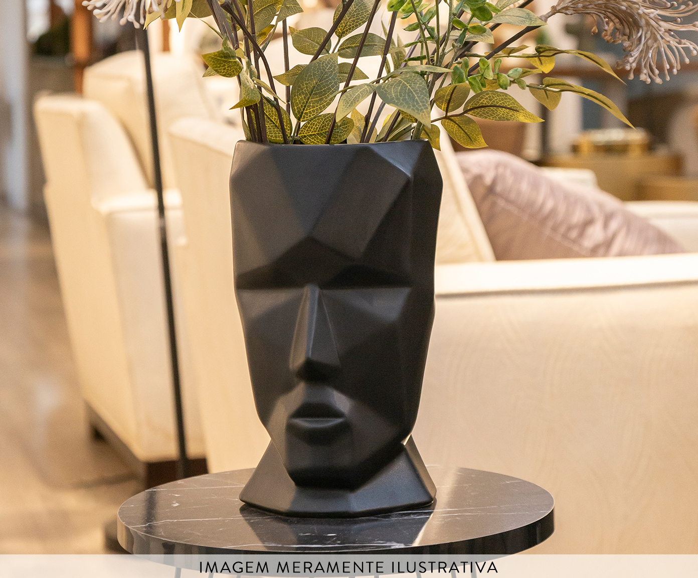 Vaso Face Preto image number 1