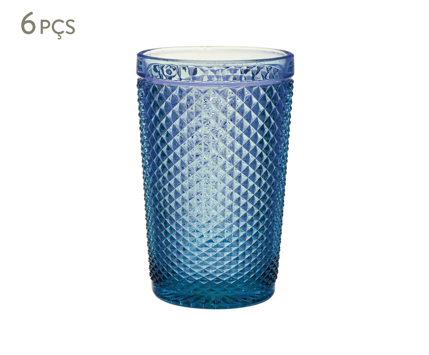 Jogo de Copos Diamant de Glace Azul image number 0