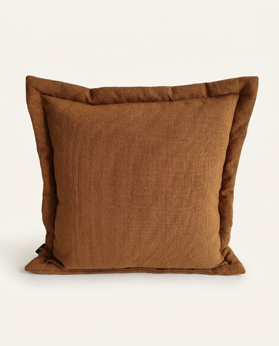 Capa de Almofada Borda Liana Chocolate - image 1