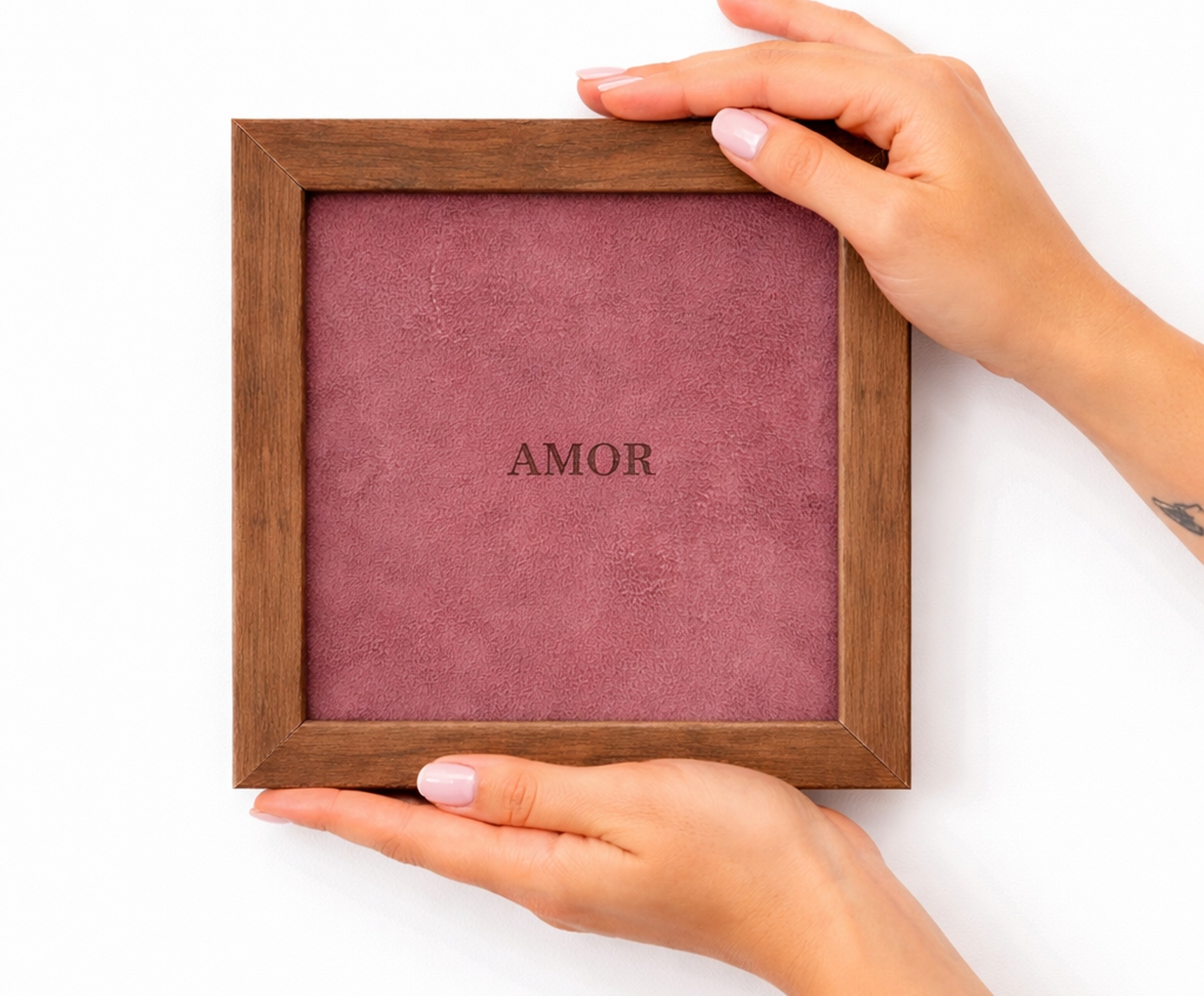 Quadro "Amor" Camur&ccedil;a Vinho image number 1
