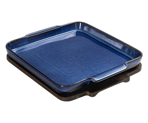 Jogo de Petisqueira com Bandeja Essenza Azul image number 0