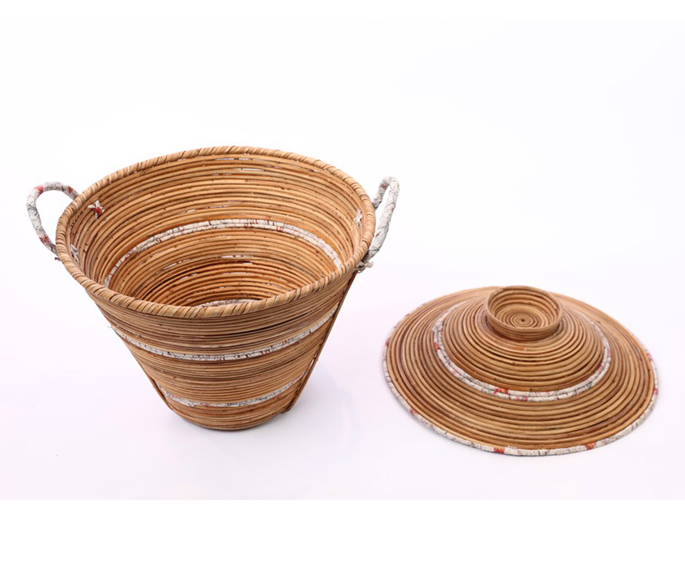 Cesto em Rattan Nature image number 2