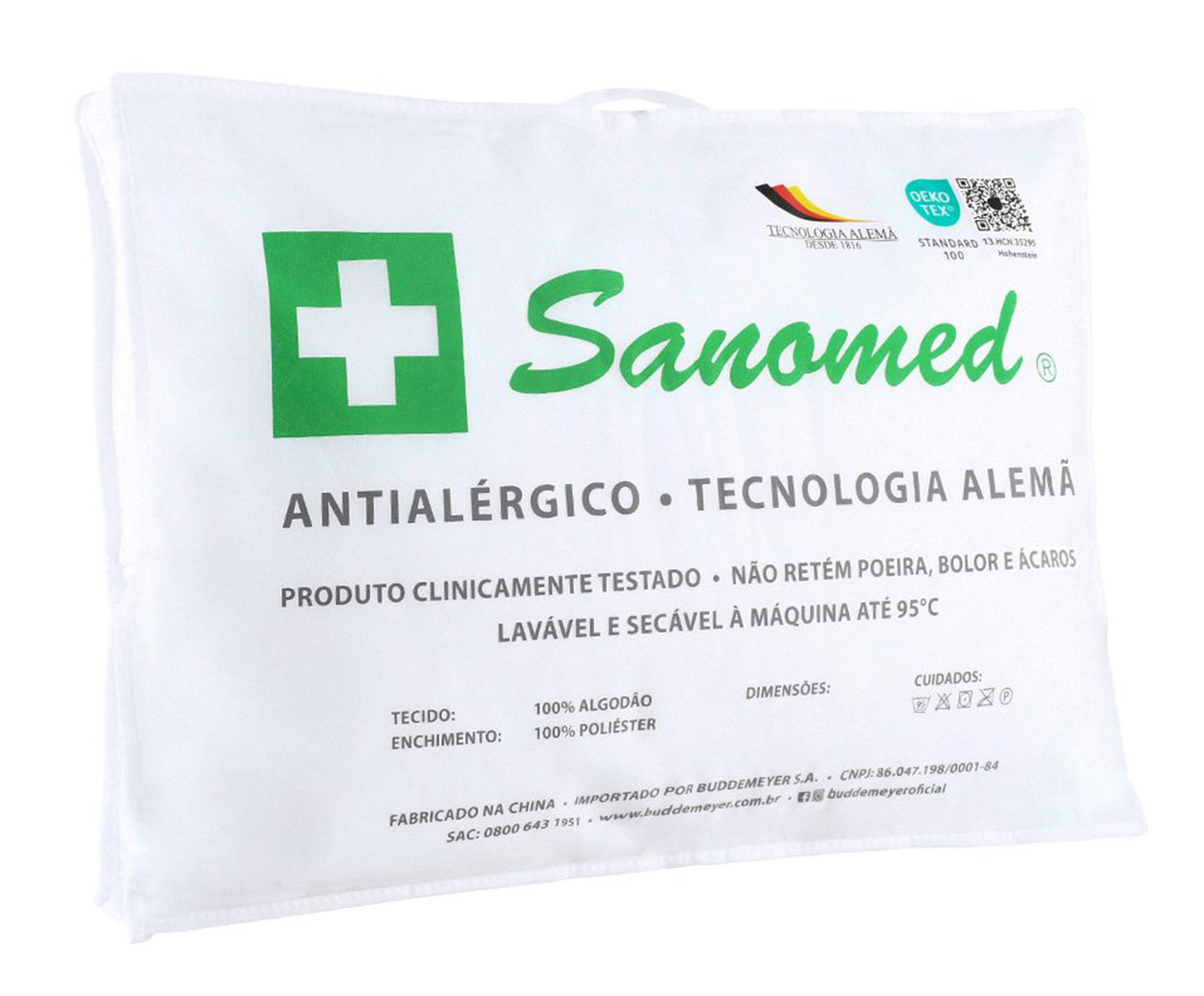Travesseiro Alem&atilde;o Sanomed Branco image number 3