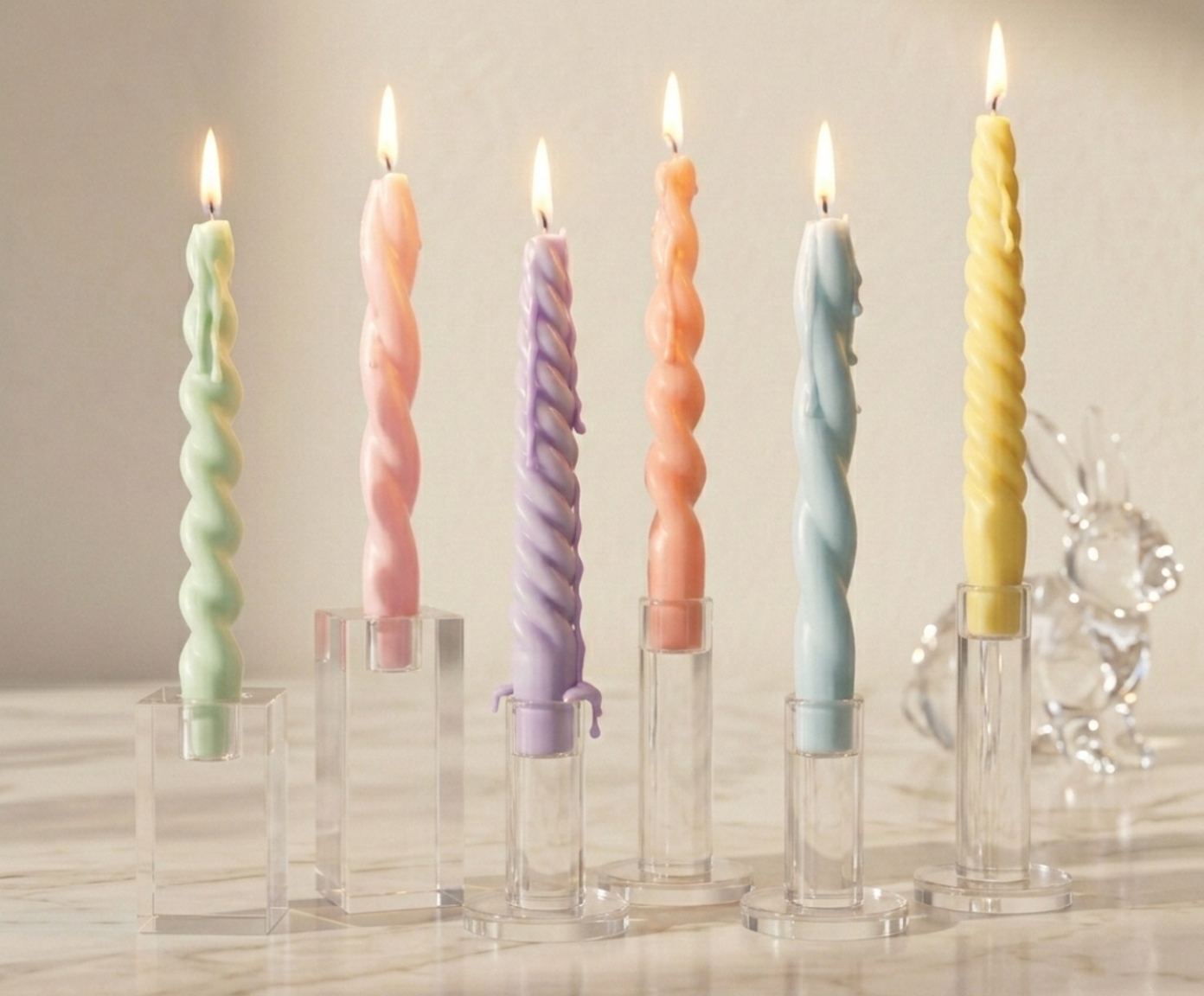 Velas para Casti&ccedil;al Candy Colors Espirais - 6 pe&ccedil;as image number 2