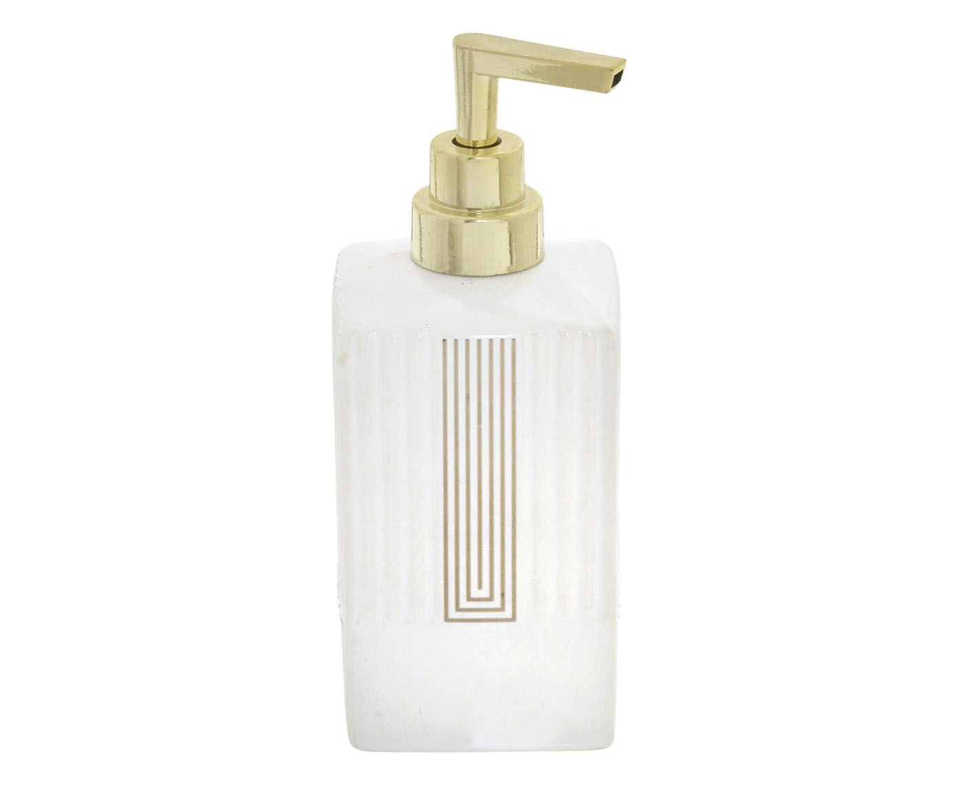 Dispenser de Sabonete L&iacute;quido em Cer&acirc;mica Mespa - Branco image number 0