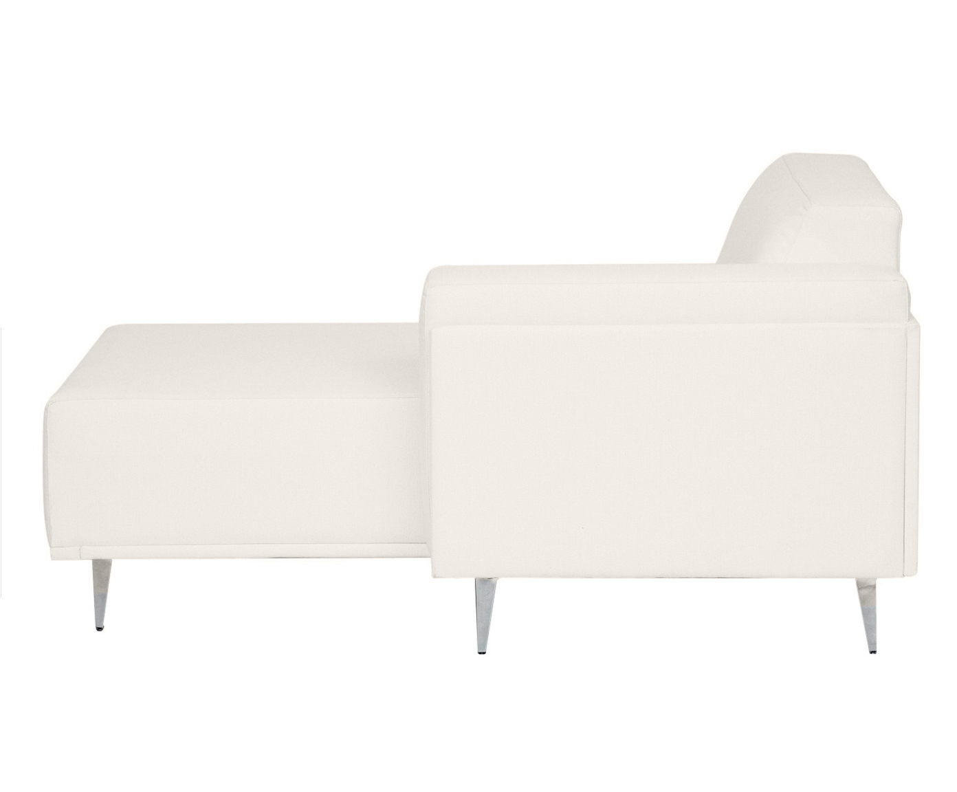 Sof&aacute; Modular com Chaise Esquerda em Linh&atilde;o Antonio Ch&aacute; Branco image number 4