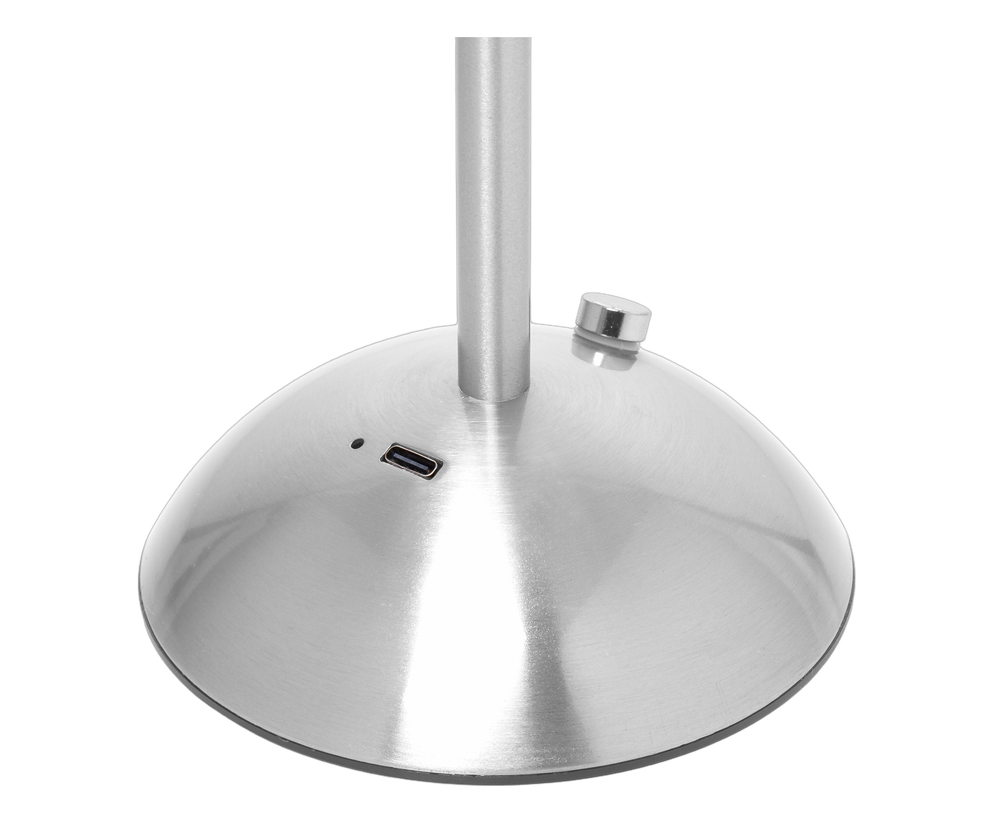 Lumin&aacute;ria de Mesa Recarreg&aacute;vel em Led Orion Prata Metal image number 2