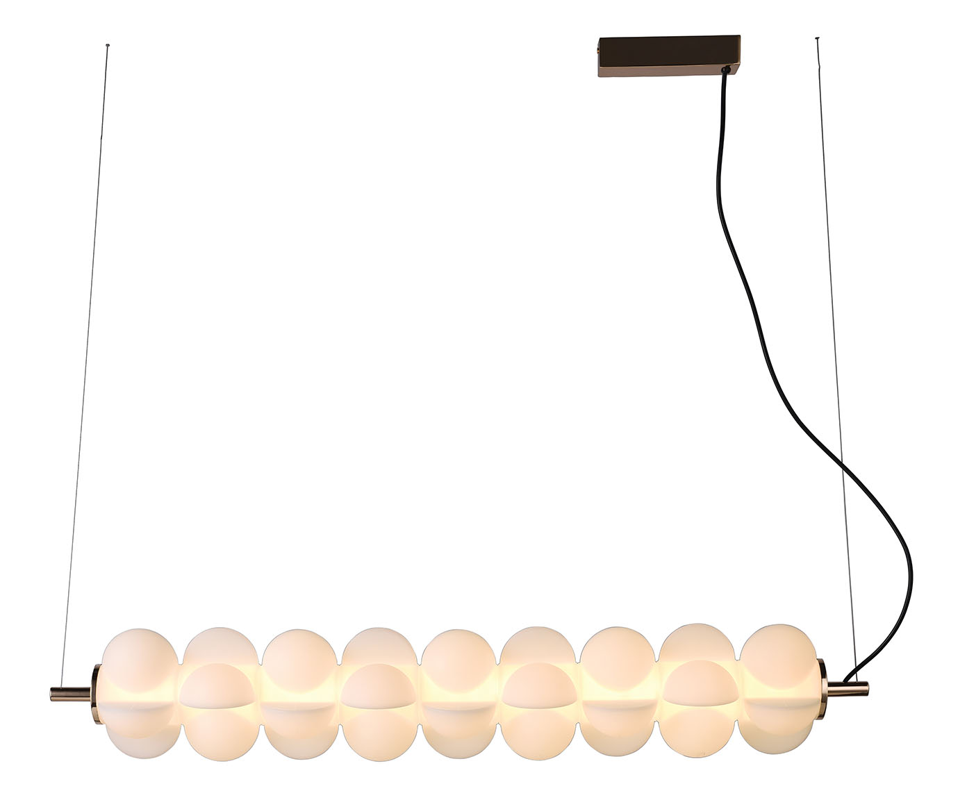 Pendente Cloud Dourado e Branco Bivolt image number 0