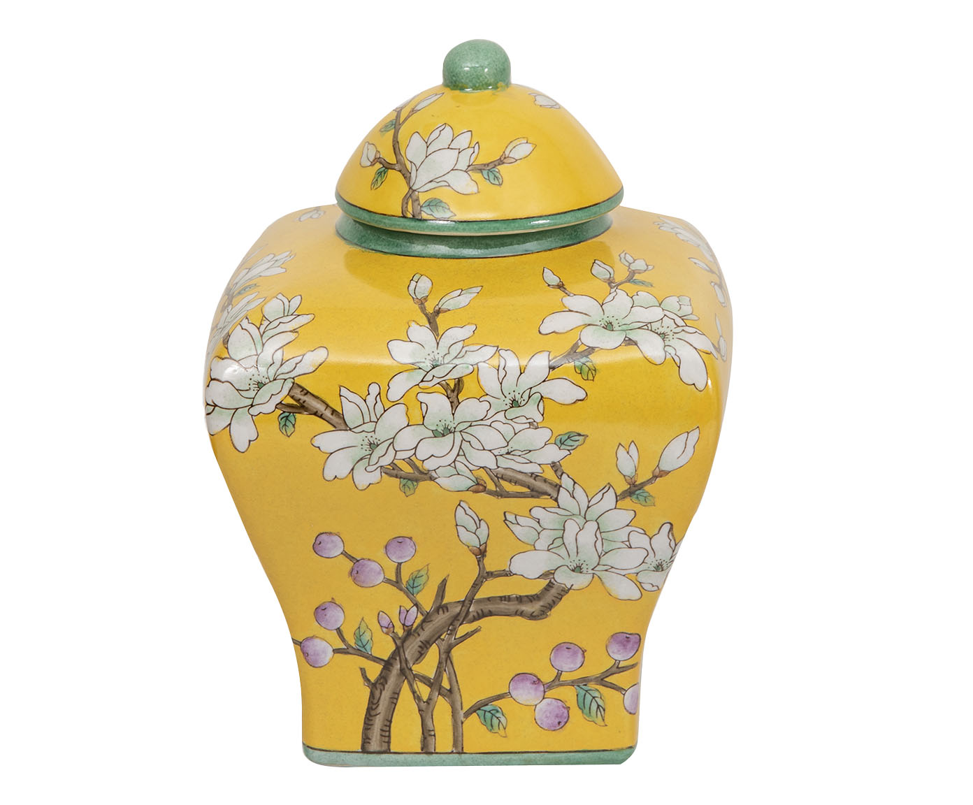 Pote em Porcelana Telles Amarelo - image 0