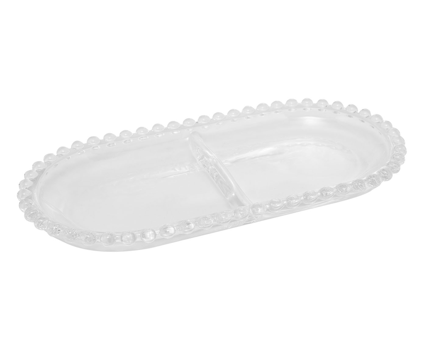 Petisqueira Oval com Divis&oacute;ria Pearl em Cristal - image 0