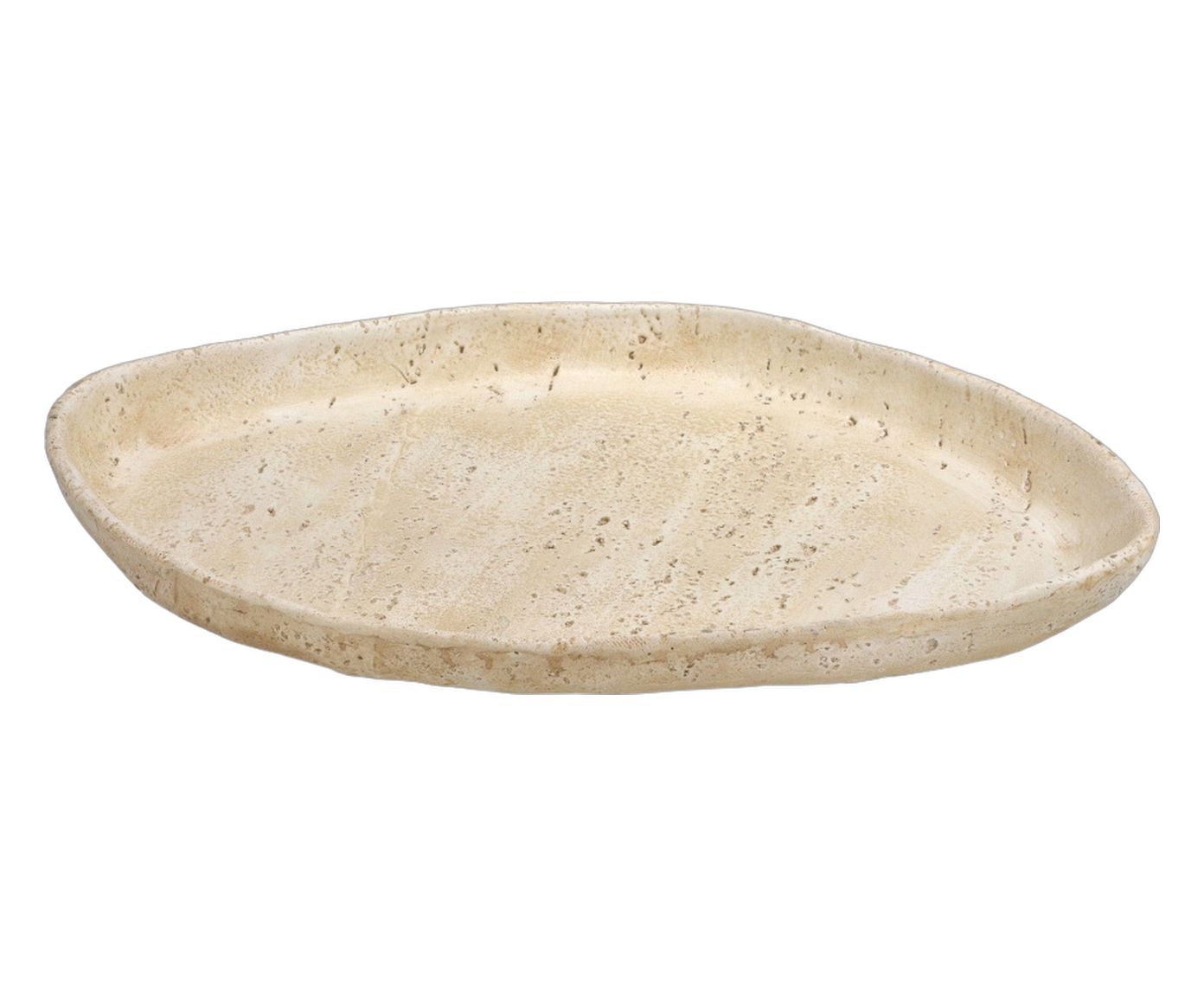 Bandeja Decorativa Elora Bege e Branco image number 0