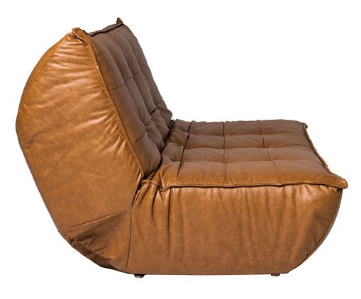 Sof&aacute; Cama Laise em Couro Caramelo image number 8