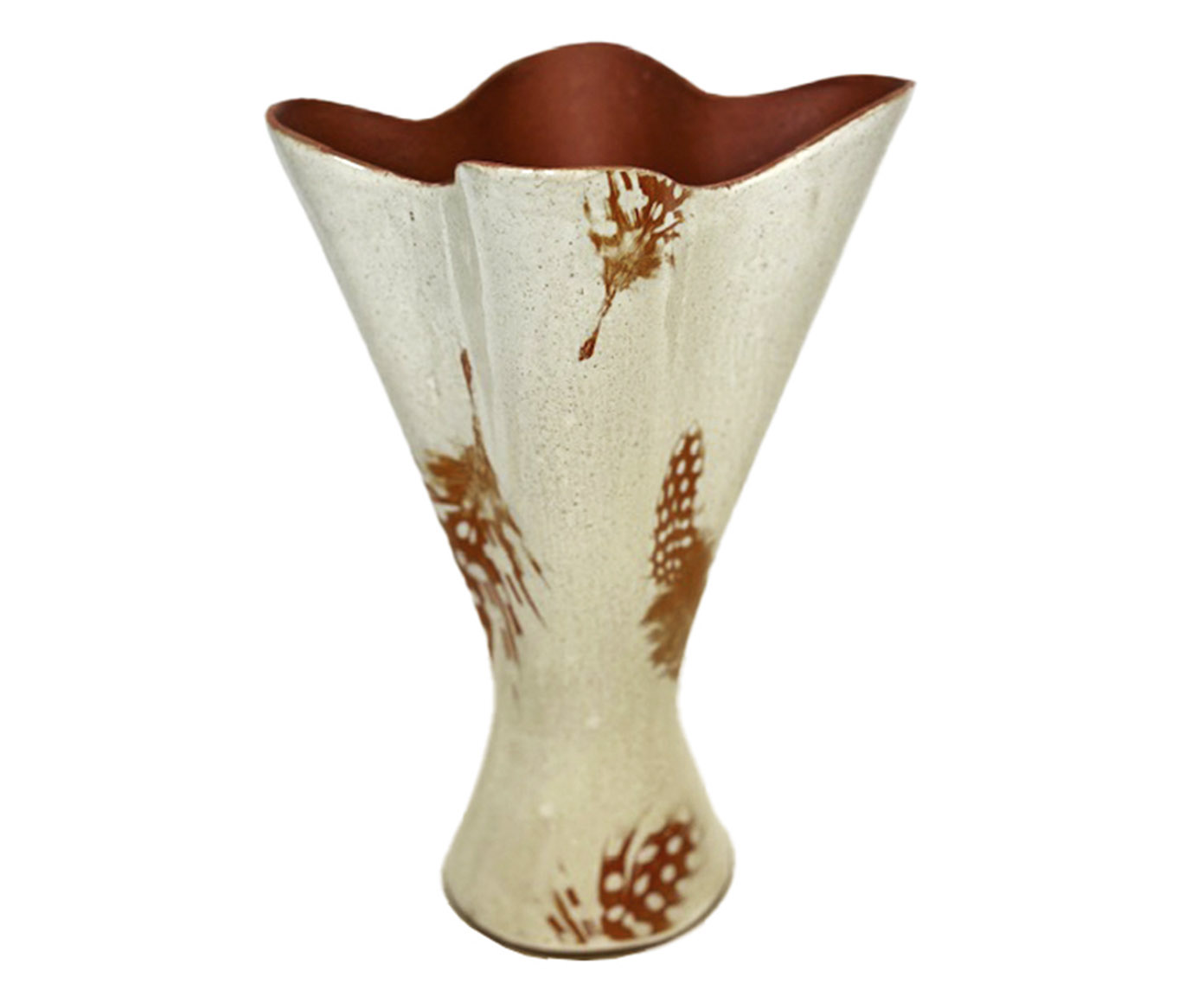 Vaso Lirio Spirit Cer&acirc;mica Bege image number 2