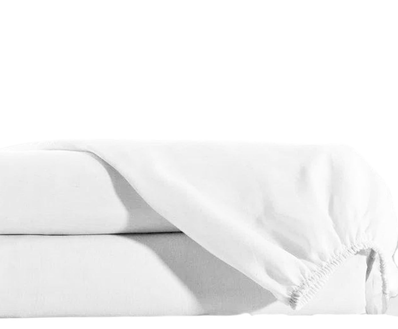 Len&ccedil;ol de Baixo Avulso Basic Branco - Queen - image 1