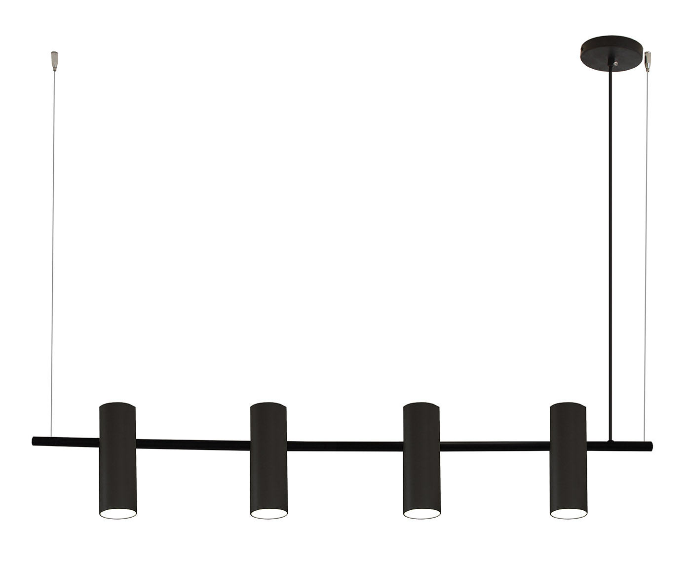 Pendente Cannon Hibrido Metal Preto Bivolt image number 0