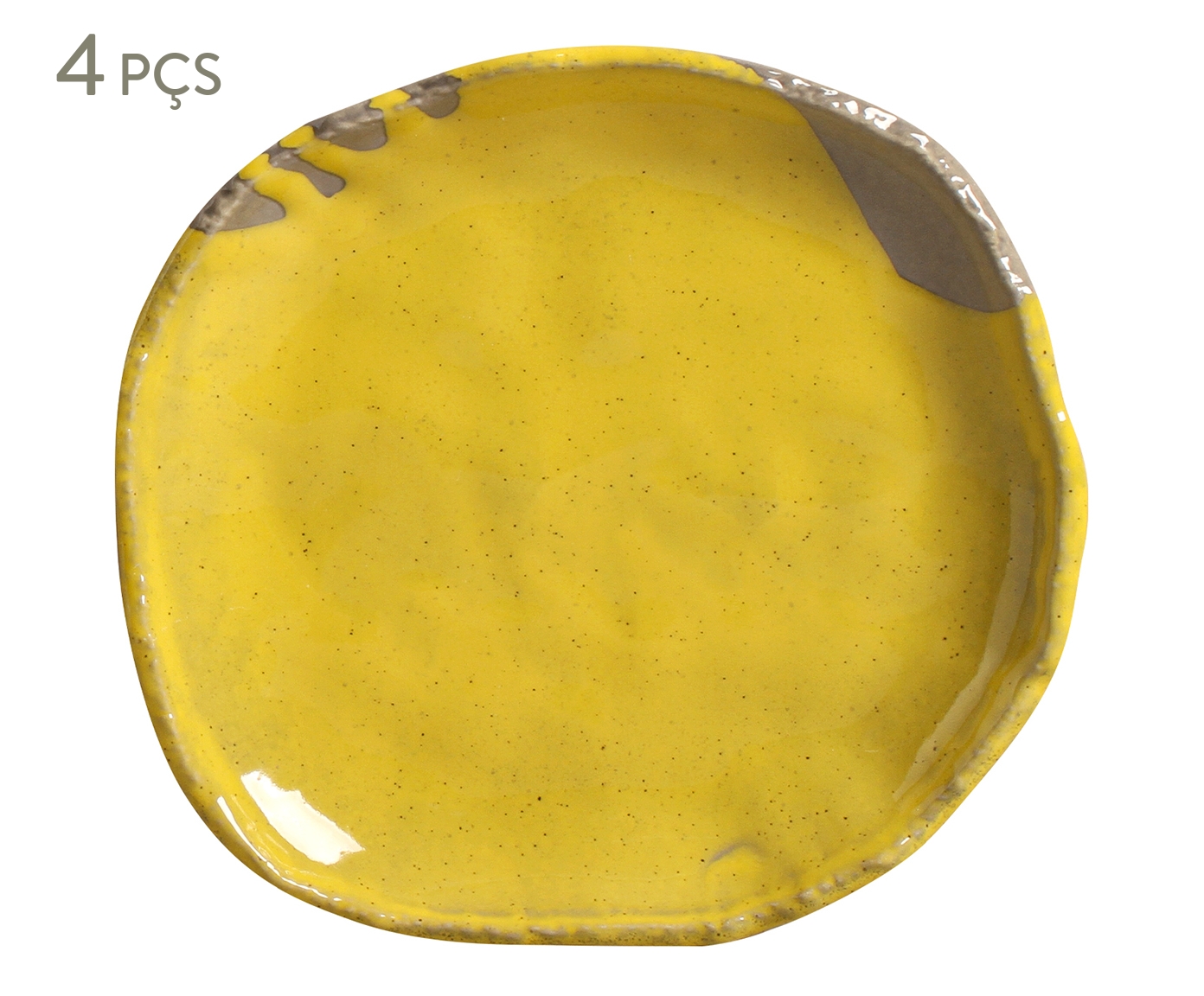 Jogo de Pratos para Sobremesa Eco Stone Cerrado Amarelo - image 0