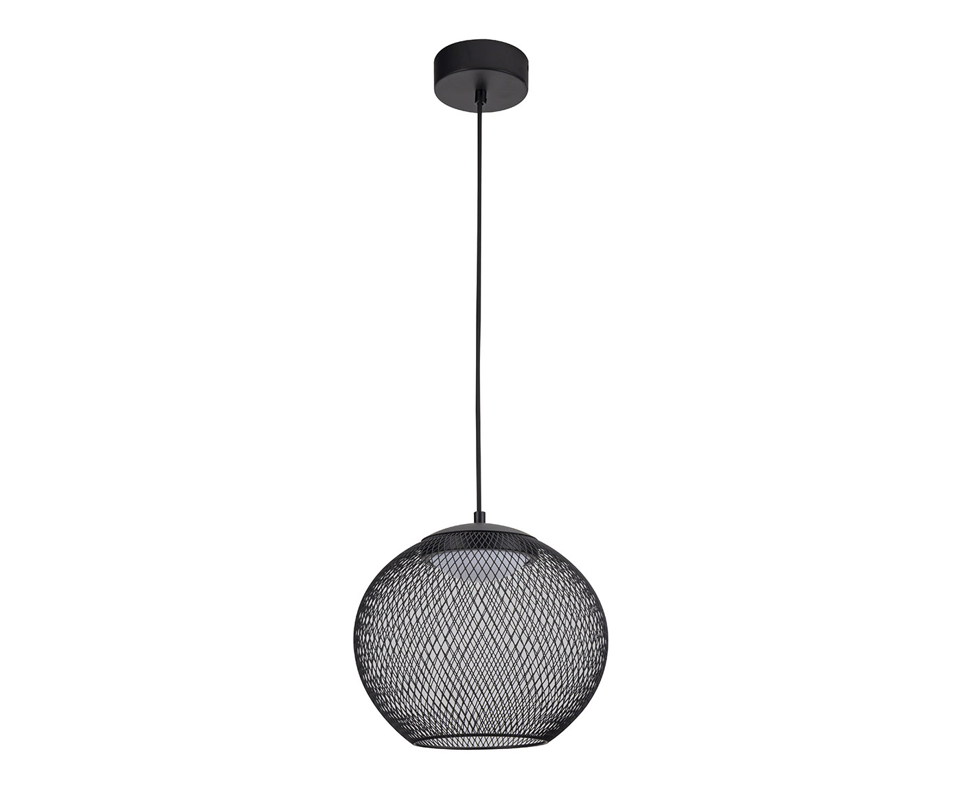 Pendente Domo Preto Bivolt image number 0