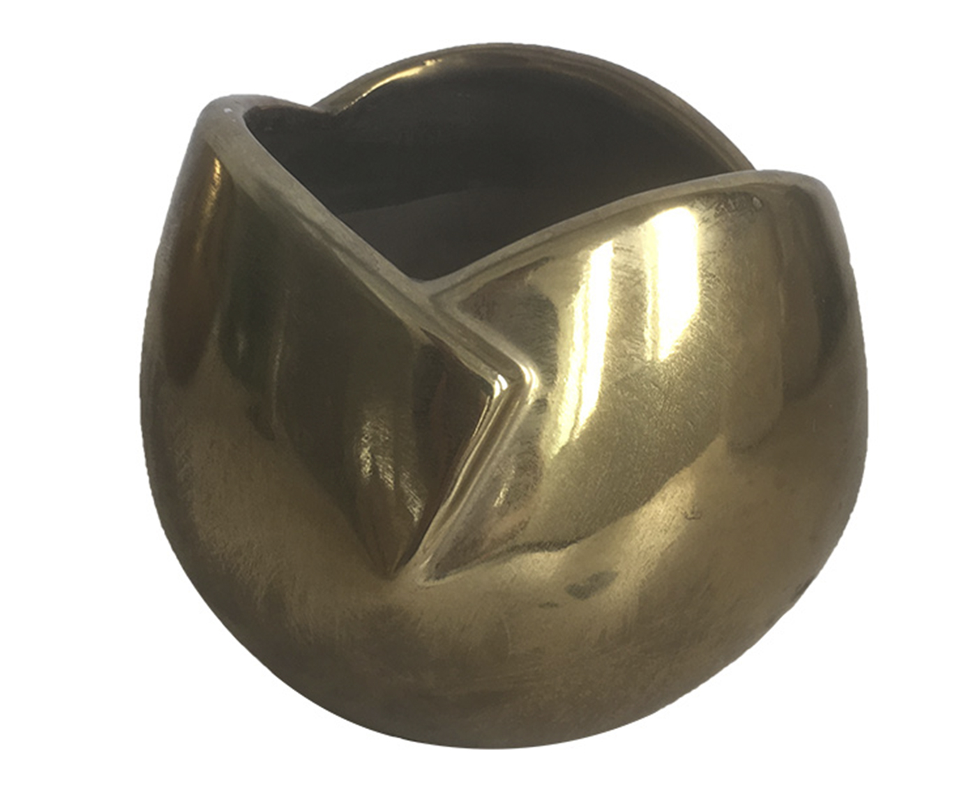 Vaso Decorativo Raffina Dourado Pequeno image number 0