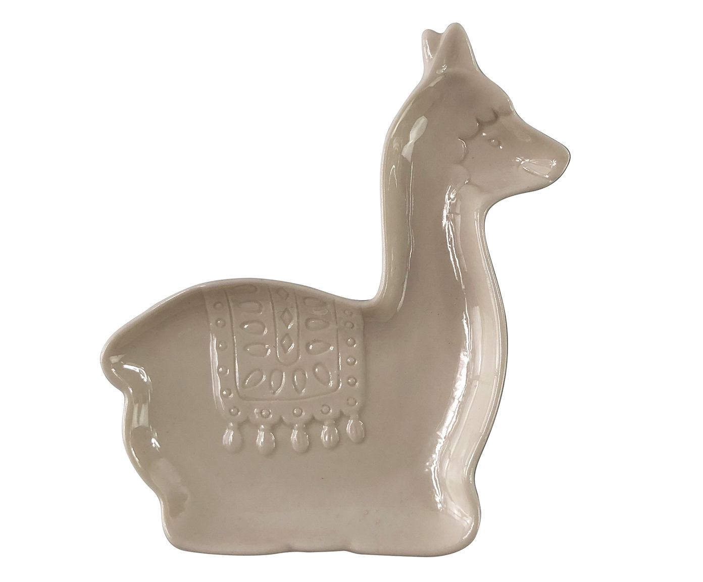 Prato Decorativo em Porcelana Lhama - image 0