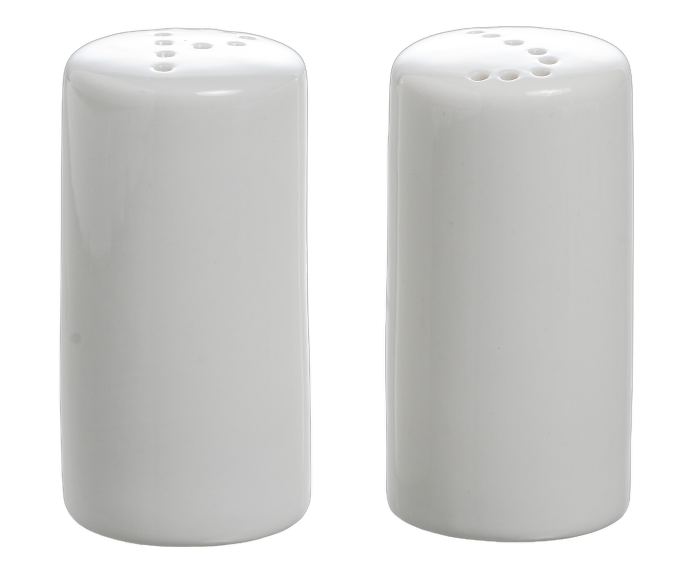 Saleiro e pimenteiro Blanc em porcelana branco - image 0
