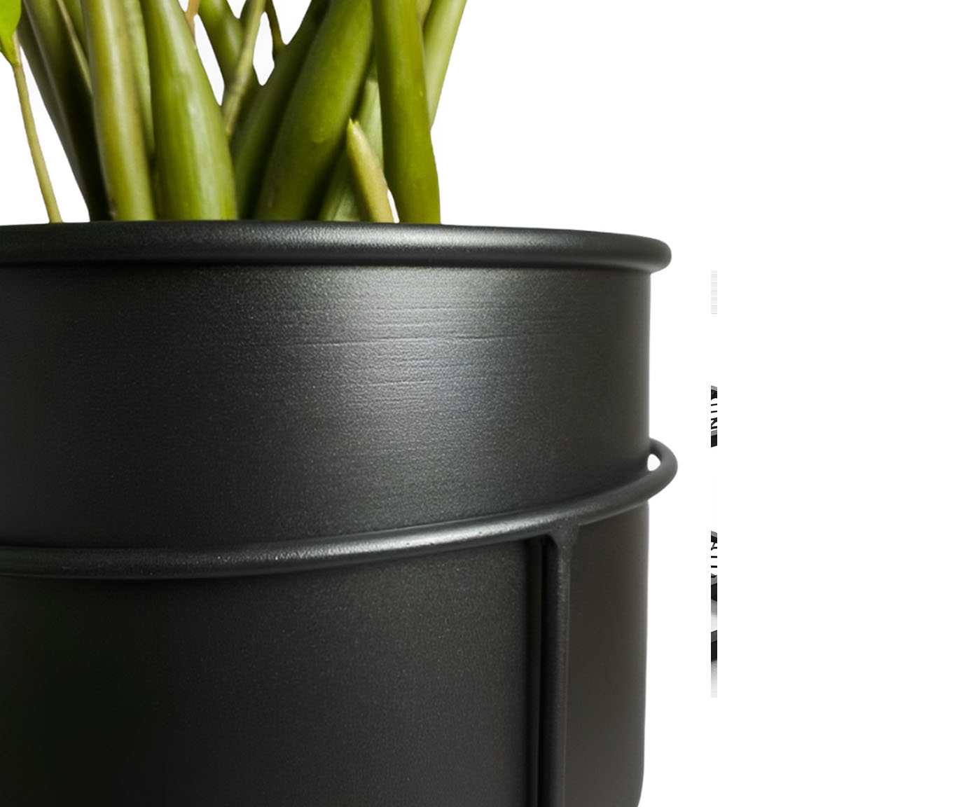 Suporte de Plantas com Vaso Humait&aacute; Preto image number 2